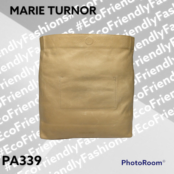 Marie Turnor THE DINNER — Camel with Gold Print Handbag - Picture 6 of 11